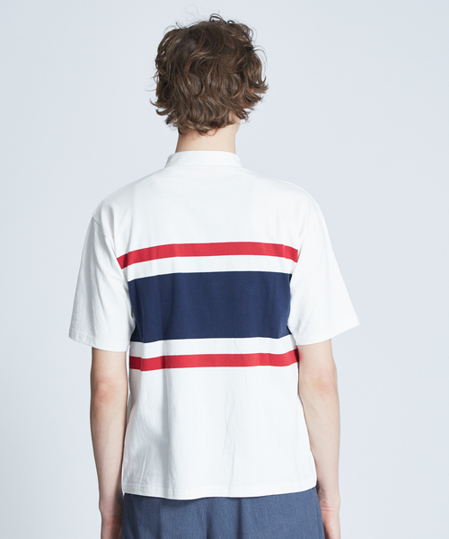ABAHOUSE(アバハウス)の「【WEB別注】バンドカラーラガーシャツ(Tシャツ/カットソー・メンズ・ホワイト/ブラック/ネイビー・46/48/44)」の14枚目の写真