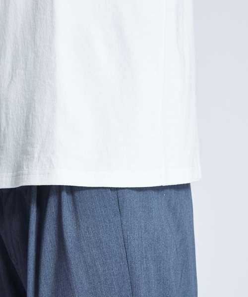 ABAHOUSE(アバハウス)の「【WEB別注】バンドカラーラガーシャツ(Tシャツ/カットソー・メンズ・ホワイト/ブラック/ネイビー・46/48/44)」の11枚目の写真