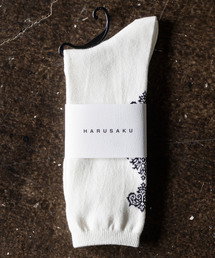 HARUSAKU | HARUSAKU:Damask Back Pattern Socks:ハルサク　ダマスクバックパターン ソックス(ソックス/靴下)