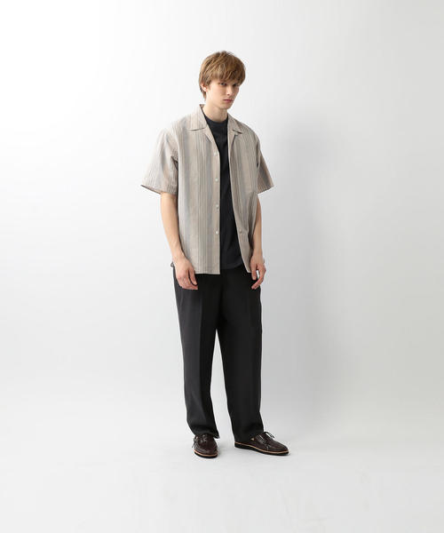 Steven Alan(スティーブンアラン)の「<Steven Alan> C/L STRIPE OPEN COLLAR SHIRT-DROP/シャツ(シャツ/ブラウス・メンズ・ベージュ/ライトグレー・LARGE/X-LARGE/MEDIUM/SMALL)」の15枚目の写真