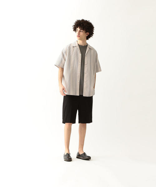 Steven Alan(スティーブンアラン)の「<Steven Alan> C/L STRIPE OPEN COLLAR SHIRT-DROP/シャツ(シャツ/ブラウス・メンズ・ベージュ/ライトグレー・LARGE/X-LARGE/MEDIUM/SMALL)」の10枚目の写真
