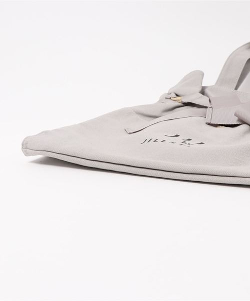 JILL by JILL STUART（ジルバイジルスチュアート）の「ベルテッドリボントートバッグ（トートバッグ・レディース・グレー/ホワイト・FREE）」の4枚目の写真