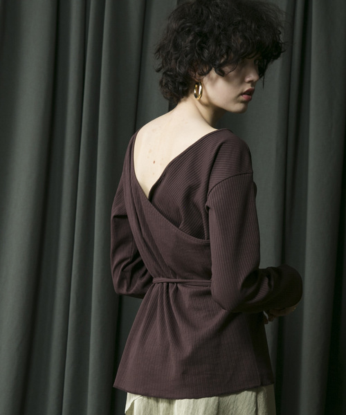 MAISON SPECIAL(メゾンスペシャル)の「◎VERY 11月号掲載:アシメレイヤードカシュクールトップス【MAISON SPECIAL/メゾンスペシャル】(Tシャツ/カットソー・レディース・ブラウン/ブラック/パープル/ベージュ・FREE/SMALL)」の13枚目の写真