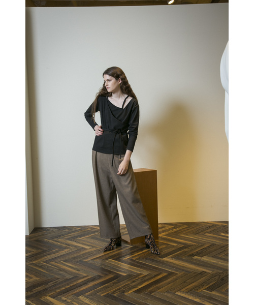 MAISON SPECIAL(メゾンスペシャル)の「◎VERY 11月号掲載:アシメレイヤードカシュクールトップス【MAISON SPECIAL/メゾンスペシャル】(Tシャツ/カットソー・レディース・ブラウン/ブラック/パープル/ベージュ・FREE/SMALL)」の17枚目の写真