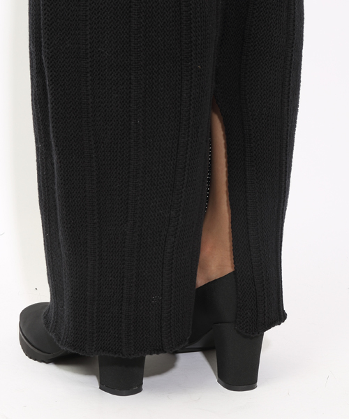 i(アイ)の「立体ラインニットタイトSK(スカート・レディース・ホワイト/ブラック・FREE)」の4枚目の写真