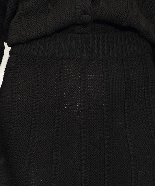 i(アイ)の「立体ラインニットタイトSK(スカート・レディース・ホワイト/ブラック・FREE)」の6枚目の写真