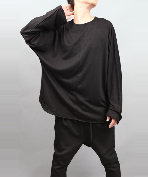 ato(アトウ)の「DOLMAN SLEEVE T-SHIRT(Tシャツ/カットソー・メンズ・ブラック/パープル/ブルー/ネイビー・46/48)」の2枚目の写真