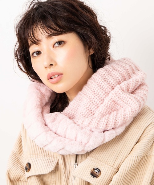 WEGO(ウィゴー)の「WEGO/ミックススヌード(ネックウォーマー/スヌード・メンズ・ホワイト/ブラック/ベージュ/ブラウン/ピンク/その他1/その他2/ブラック系その他/ベージュ系その他/ブルー系その他/キャメル/ライトピンク・FREE)」の10枚目の写真