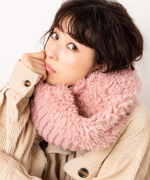 WEGO(ウィゴー)の「WEGO/ミックススヌード(ネックウォーマー/スヌード・メンズ・ホワイト/ブラック/ベージュ/ブラウン/ピンク/その他1/その他2/ブラック系その他/ベージュ系その他/ブルー系その他/キャメル/ライトピンク・FREE)」の9枚目の写真