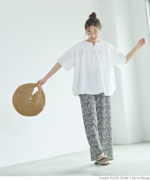 coca（coca）（コカ）の「コンチョ付きサークルかごバッグ（かごバッグ・レディース・ベージュ・ONE SIZE）」の17枚目の写真