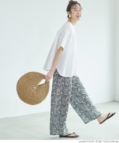 coca（coca）（コカ）の「コンチョ付きサークルかごバッグ（かごバッグ・レディース・ベージュ・ONE SIZE）」の16枚目の写真