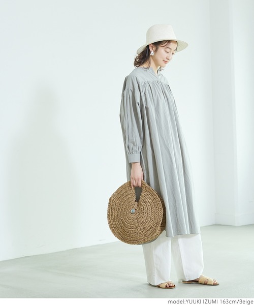 coca（coca）（コカ）の「コンチョ付きサークルかごバッグ（かごバッグ・レディース・ベージュ・ONE SIZE）」の12枚目の写真