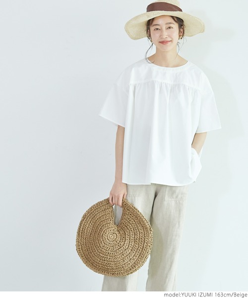 coca（coca）（コカ）の「コンチョ付きサークルかごバッグ（かごバッグ・レディース・ベージュ・ONE SIZE）」の7枚目の写真