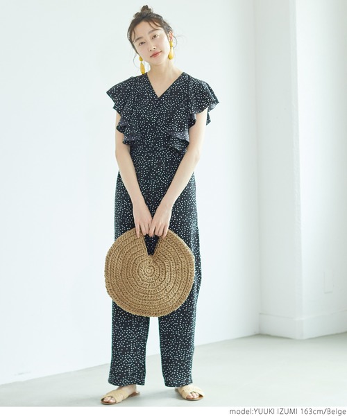 coca（coca）（コカ）の「コンチョ付きサークルかごバッグ（かごバッグ・レディース・ベージュ・ONE SIZE）」の6枚目の写真