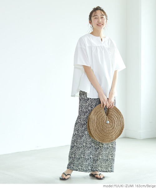 coca（coca）（コカ）の「コンチョ付きサークルかごバッグ（かごバッグ・レディース・ベージュ・ONE SIZE）」の15枚目の写真