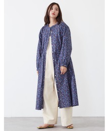 POU DOU DOU | フラワープリントウエストドロストワンピース(ワンピース)