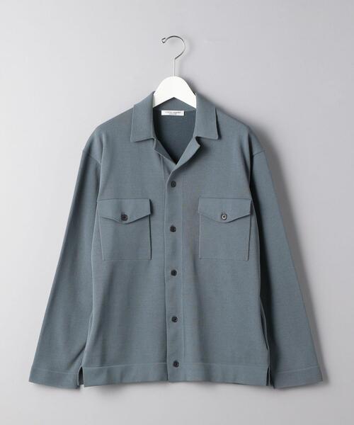 UNITED ARROWS（ユナイテッドアローズ）の「＜UNITED ARROWS＞ CO/PE シャツカーディガン◆（カーディガン/ボレロ・メンズ・ネイビー/コバルトブルー・S/XL/M/L）」の2枚目の写真