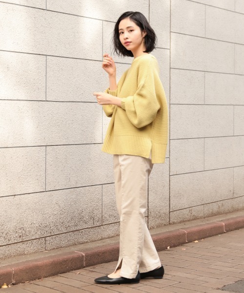 LOWRYS FARM（ローリーズファーム）の「アサスリットパンツ　869214（その他パンツ・レディース・ブラウン/ピンク/アイボリー/チャコールグレー/グリーン・MEDIUM/LARGE）」の6枚目の写真