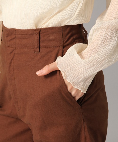 LOWRYS FARM（ローリーズファーム）の「アサスリットパンツ　869214（その他パンツ・レディース・ブラウン/ピンク/アイボリー/チャコールグレー/グリーン・MEDIUM/LARGE）」の11枚目の写真