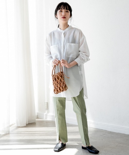 LOWRYS FARM（ローリーズファーム）の「アサスリットパンツ　869214（その他パンツ・レディース・ブラウン/ピンク/アイボリー/チャコールグレー/グリーン・MEDIUM/LARGE）」の20枚目の写真