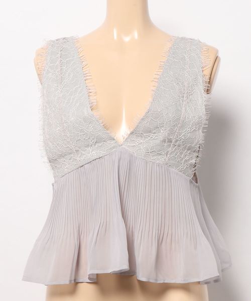 flower(フラワー)の「ビューティービスチェ(タンクトップ・レディース・アッシュグレー/アイボリー・FREE)」の6枚目の写真