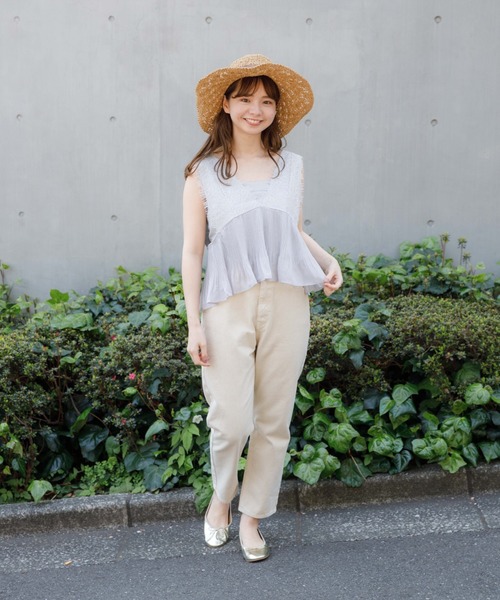 flower(フラワー)の「ビューティービスチェ(タンクトップ・レディース・アッシュグレー/アイボリー・FREE)」の7枚目の写真