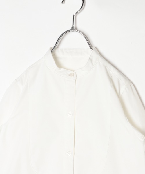 GLOBAL WORK（グローバルワーク）の「【キッズ】ベストSETシャツワンピ7分袖/878706（ワンピース・キッズ・オフホワイト/ライトグリーン・120cm/100cm/110cm/130cm/140cm）」の8枚目の写真