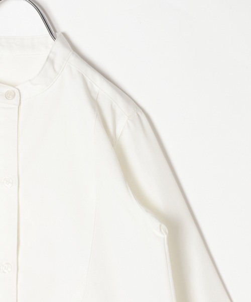 GLOBAL WORK（グローバルワーク）の「【キッズ】ベストSETシャツワンピ7分袖/878706（ワンピース・キッズ・オフホワイト/ライトグリーン・120cm/100cm/110cm/130cm/140cm）」の3枚目の写真