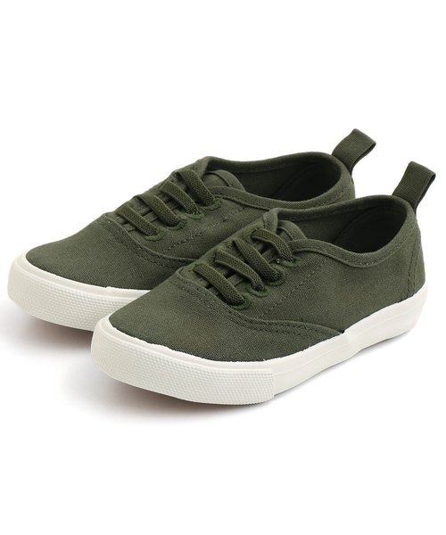 Ampersand（アンパサンド）の「/トドラーキャンバススニーカー（スニーカー・キッズ・ブラック/カーキ/ピンク/ベージュ・18/17/19/16）」の4枚目の写真