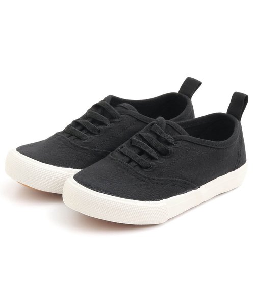 Ampersand（アンパサンド）の「/トドラーキャンバススニーカー（スニーカー・キッズ・ブラック/カーキ/ピンク/ベージュ・18/17/19/16）」の2枚目の写真