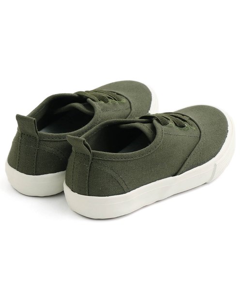 Ampersand（アンパサンド）の「/トドラーキャンバススニーカー（スニーカー・キッズ・ブラック/カーキ/ピンク/ベージュ・18/17/19/16）」の11枚目の写真