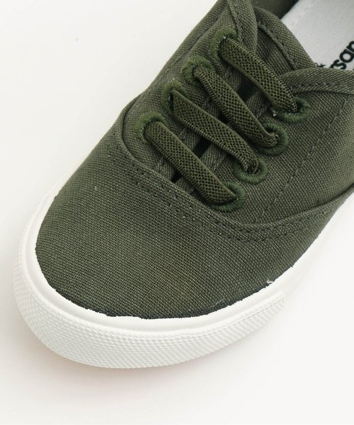 Ampersand（アンパサンド）の「/トドラーキャンバススニーカー（スニーカー・キッズ・ブラック/カーキ/ピンク/ベージュ・18/17/19/16）」の8枚目の写真