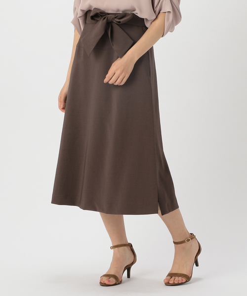 Tiara（ティアラ）の「サイドスリットチュールコンビスカート（スカート・レディース・サックスブルー/ブラウン/グレー系その他・S/M）」の3枚目の写真