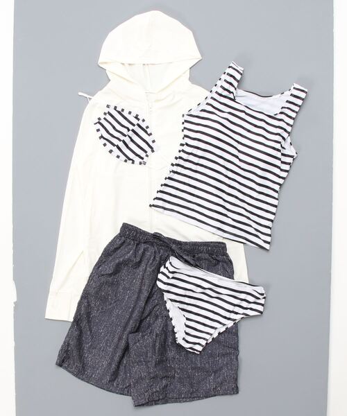 Angel Luna（エンジェルルナ）の「【2色 6点セット】大人カジュアルなスポーツウェア5点セットマスク1枚付き! 2020新作（ラッシュガード・レディース・ホワイト・LL/M/L）」の17枚目の写真