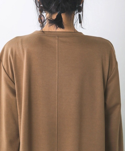 Bou Jeloud（ブージュルード）の「サイドスリットボタン付き長袖ワンピース（ワンピース・レディース・チャコールグレー/ブラック/グリーン/A/B/C/D・38/TALL）」の22枚目の写真