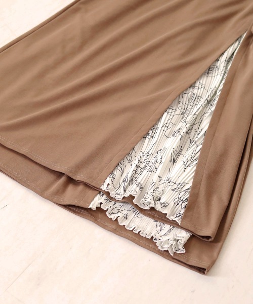 Bou Jeloud（ブージュルード）の「サイドスリットボタン付き長袖ワンピース（ワンピース・レディース・チャコールグレー/ブラック/グリーン/A/B/C/D・38/TALL）」の14枚目の写真