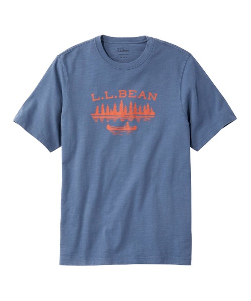 L.L.Bean(エルエルビーン)の「レイクウォッシュ・オーガニック・コットン・グラフィック・ティ、半袖 ジャパン・フィット(Tシャツ/カットソー・メンズ・ダークグリーン/グレー/レッド/インディゴブルー/グリーン/マスタード/ブルー系その他/ダークネイビー/カーキ/ホワイト/スカイブルー/ネイビー・SMALL/MEDIUM/LARGE/X-LARGE/XX-LARGE)」の8枚目の写真