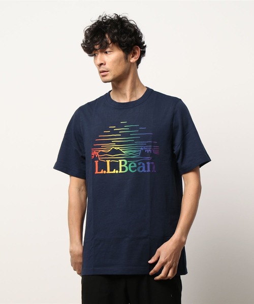 L.L.Bean(エルエルビーン)の「レイクウォッシュ・オーガニック・コットン・グラフィック・ティ、半袖 ジャパン・フィット(Tシャツ/カットソー・メンズ・ダークグリーン/グレー/レッド/インディゴブルー/グリーン/マスタード/ブルー系その他/ダークネイビー/カーキ/ホワイト/スカイブルー/ネイビー・SMALL/MEDIUM/LARGE/X-LARGE/XX-LARGE)」の19枚目の写真