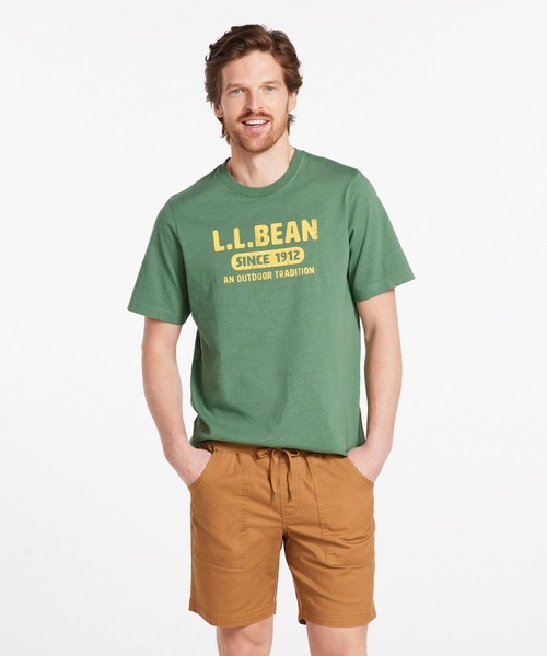 L.L.Bean(エルエルビーン)の「レイクウォッシュ・オーガニック・コットン・グラフィック・ティ、半袖 ジャパン・フィット(Tシャツ/カットソー・メンズ・ダークグリーン/グレー/レッド/インディゴブルー/グリーン/マスタード/ブルー系その他/ダークネイビー/カーキ/ホワイト/スカイブルー/ネイビー・SMALL/MEDIUM/LARGE/X-LARGE/XX-LARGE)」の15枚目の写真