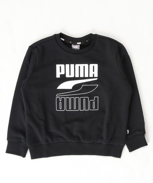 PUMA（プーマ）の「プーマ PUMA REBEL ボールド クルー TR（スウェット・キッズ・ブラック/グレー・130cm/160cm/150cm/140cm/120cm）」の2枚目の写真