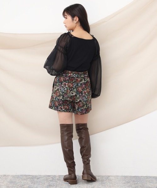 one after another NICE CLAUP（ワンアフターアナザーナイスクラップ）の「パイピングショートパンツ（その他パンツ・レディース・ブラック/ブラック系その他/ブラウン/ブルー系その他・FREE）」の18枚目の写真