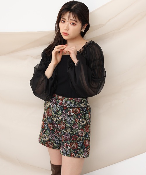 one after another NICE CLAUP（ワンアフターアナザーナイスクラップ）の「パイピングショートパンツ（その他パンツ・レディース・ブラック/ブラック系その他/ブラウン/ブルー系その他・FREE）」の16枚目の写真