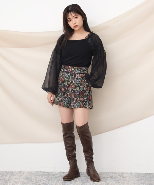 one after another NICE CLAUP（ワンアフターアナザーナイスクラップ）の「パイピングショートパンツ（その他パンツ・レディース・ブラック/ブラック系その他/ブラウン/ブルー系その他・FREE）」の17枚目の写真