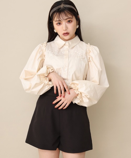 one after another NICE CLAUP（ワンアフターアナザーナイスクラップ）の「パイピングショートパンツ（その他パンツ・レディース・ブラック/ブラック系その他/ブラウン/ブルー系その他・FREE）」の12枚目の写真