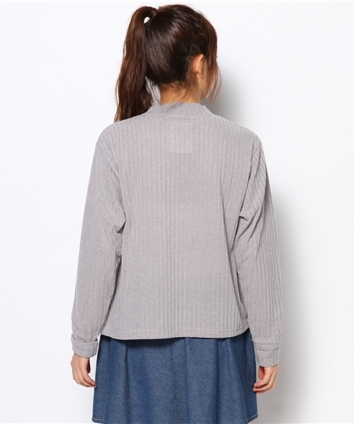 Kastane(カスタネ)の「【Kastane】ハイネックリブプルオーバー(Tシャツ/カットソー・レディース・アイボリー/グレー/ボルドー/ネイビー・FREE)」の7枚目の写真