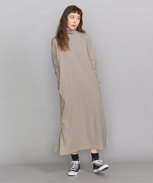 BEAUTY&YOUTH UNITED ARROWS(ビューティーアンドユースユナイテッドアローズ)の「BY テレコIラインタートルネックロングスリーブワンピース2 ◆(ワンピース・レディース・ブラック/ライラック/ベージュ・FREE)」の17枚目の写真