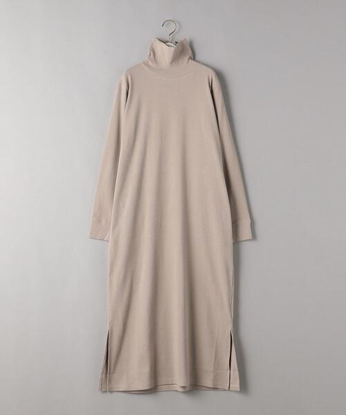 BEAUTY&YOUTH UNITED ARROWS(ビューティーアンドユースユナイテッドアローズ)の「BY テレコIラインタートルネックロングスリーブワンピース2 ◆(ワンピース・レディース・ブラック/ライラック/ベージュ・FREE)」の10枚目の写真