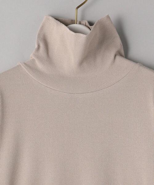 BEAUTY&YOUTH UNITED ARROWS(ビューティーアンドユースユナイテッドアローズ)の「BY テレコIラインタートルネックロングスリーブワンピース2 ◆(ワンピース・レディース・ブラック/ライラック/ベージュ・FREE)」の12枚目の写真
