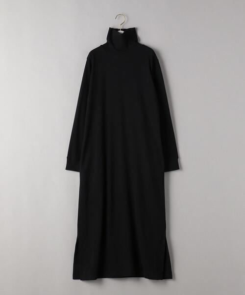 BEAUTY&YOUTH UNITED ARROWS(ビューティーアンドユースユナイテッドアローズ)の「BY テレコIラインタートルネックロングスリーブワンピース2 ◆(ワンピース・レディース・ブラック/ライラック/ベージュ・FREE)」の5枚目の写真