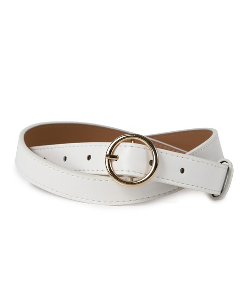 TABI PAL（タビパル）の「【TABI PAL】リングベルト（ベルト・レディース・ホワイト/ホワイト系その他/ブラック/ブラック系その他/ピンク/ピンク系その他/レッド/レッド系その他/ブラウン/ブラウン系その他/キャメル/イエロー系その他/サックスブルー/ブルー系その他・FREE）」の3枚目の写真